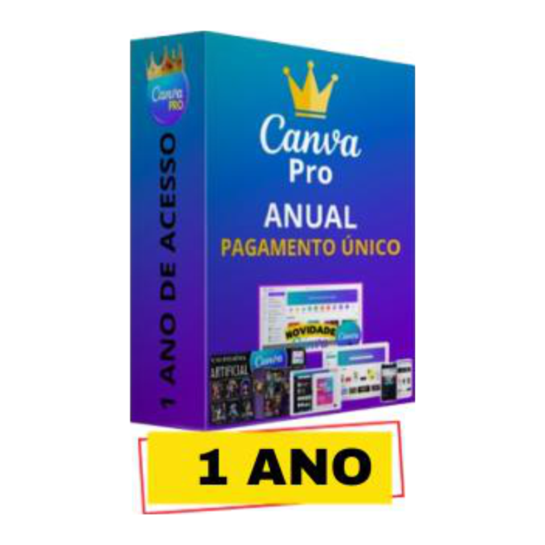 Canva Pro 1 ano R$: 49,90